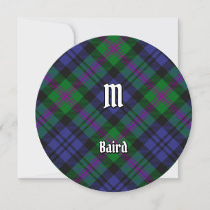 Clan Baird Tartan Invitation