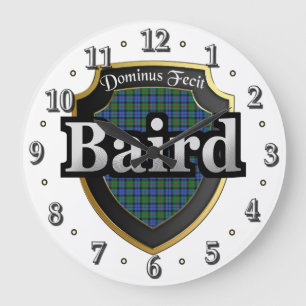 Clan Baird Tartan Scottish Dream Clock