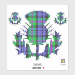 Clan Baird Thistle Sticker
