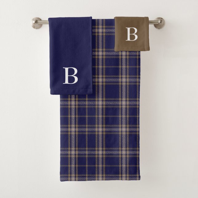 Clan Baker Monogrammed Bath Towel Set (Insitu)