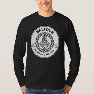 Clan Balfour Scottish Thistle Highland Games T-Shirt