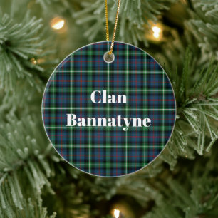 Clan Bannatyne Tartan Ceramic Ornament