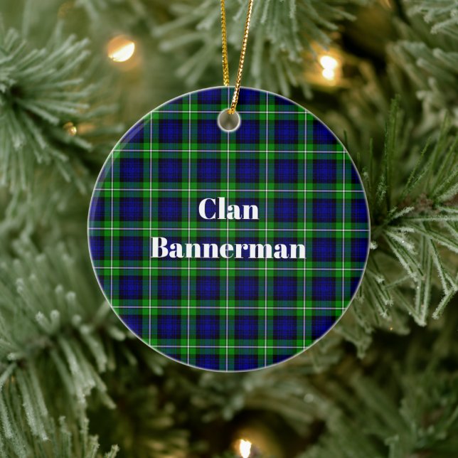 Clan Bannerman Tartan Ceramic Ornament (Tree)
