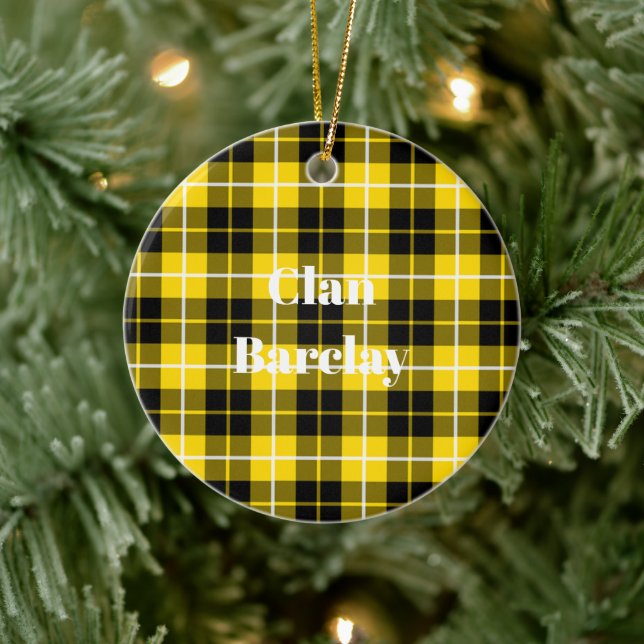 Clan Barclay Dress Modern Tartan Ceramic Ornament (Tree)