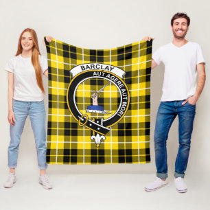 Clan Barclay Dress Modern Tartan Plaid Fleece Blanket