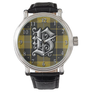 Clan Barclay Letter B Monogram Dress Tartan Watch