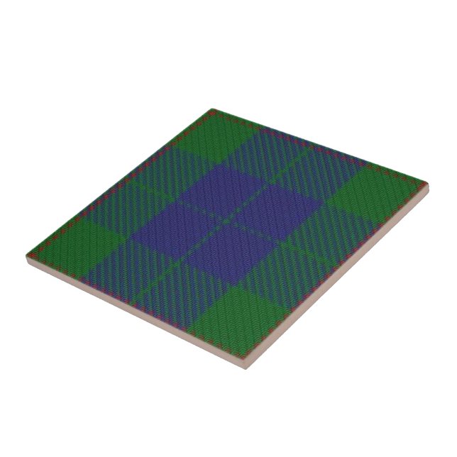 Clan Barclay Scottish Expressions Hunting Tartan Ceramic Tile (Side)
