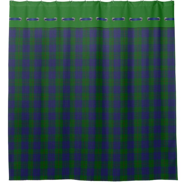 Clan Barclay Tartan Plaid Shower Curtain (Front)