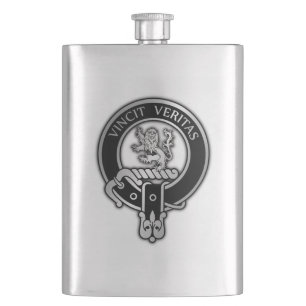 Clan Baxter Crest Flask