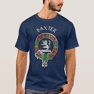 Clan Baxter Crest & Tartan T-Shirt