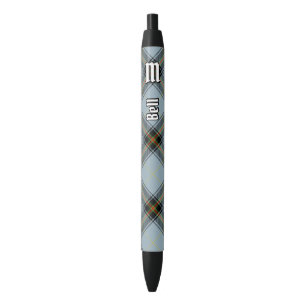 Clan Bell Tartan Black Ink Pen