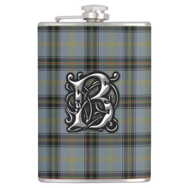 Clan Bell Tartan Old Scotland Flask (Front)