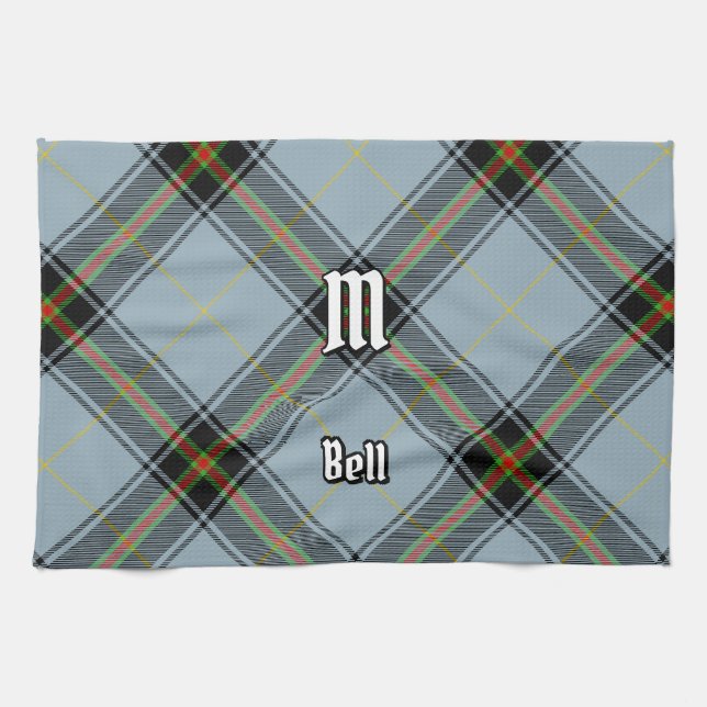 Clan Bell Tartan Tea Towel (Horizontal)