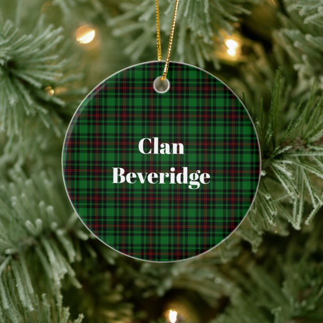 Clan Beveridge Tarta Ceramic Ornament (Tree)