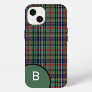 Clan Bisset Plaid Monogrammed  iPhone 13 Case