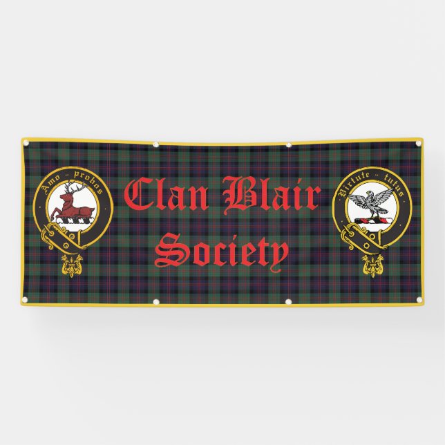Clan Blair Banner Tartan Background (Horizontal)