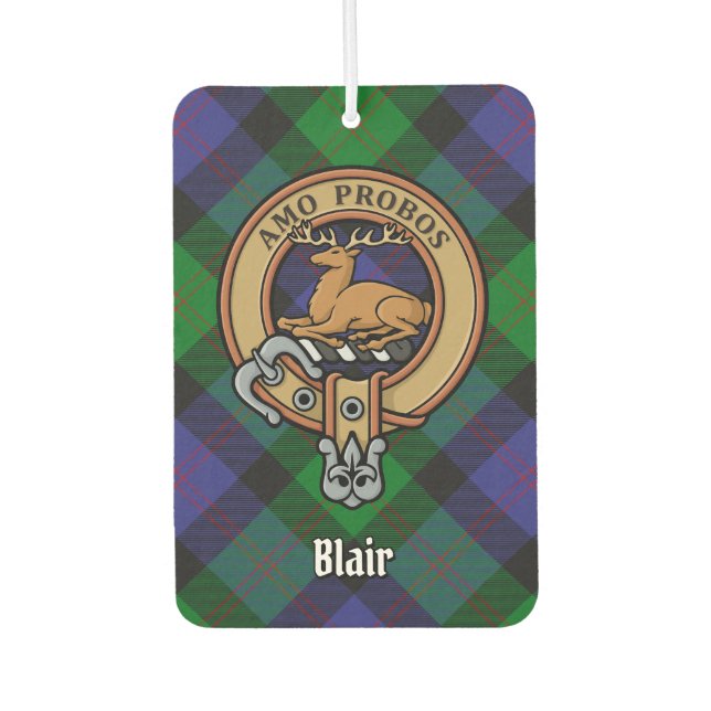 Clan Blair Crest Air Freshener (Front)
