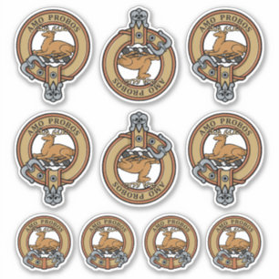 Clan Blair Crest Sticker Set