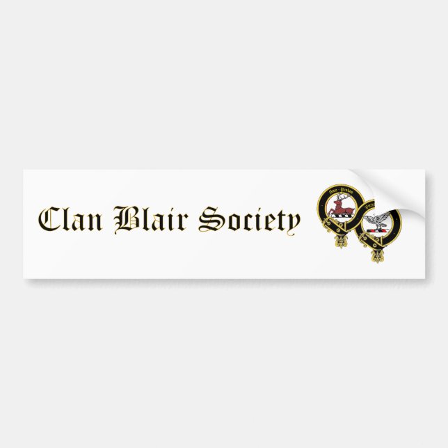 Clan Blair Society Bumper Sticker (Front)