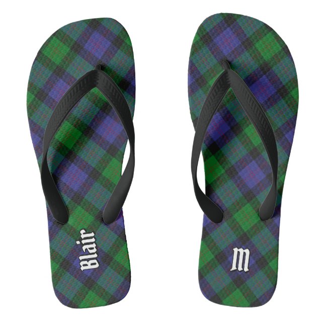 Clan Blair Tartan Flip Flops (Footbed)