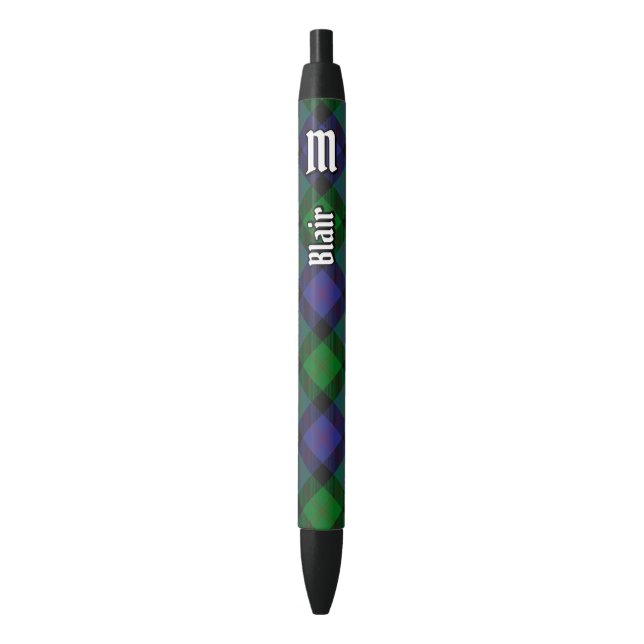 Clan Blair Tartan Ink Pen (Front Vertical)