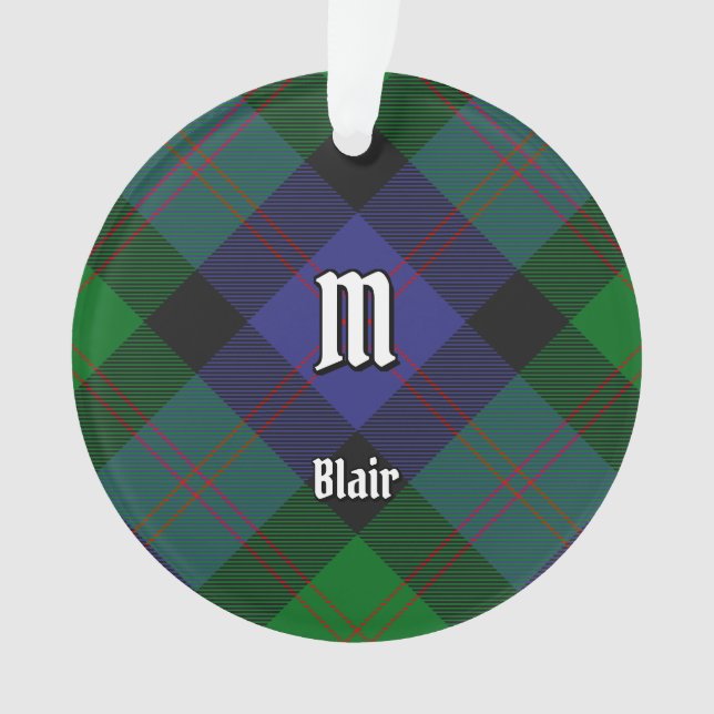 Clan Blair Tartan Ornament (Front)