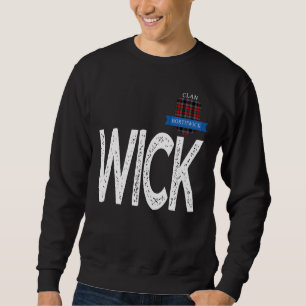 Clan Borthwick W and I and C and Letter K Family M Sweatshirt