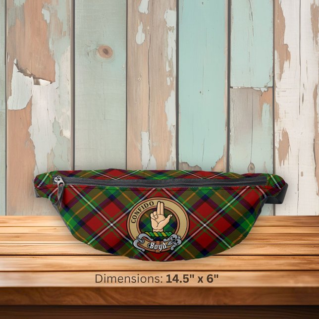 Clan Boyd Crest over Tartan Bum Bags (Creator Uploaded)