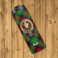 Clan Boyd Crest over Tartan