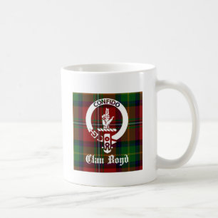 Clan Boyd Crest Tartan Coffee Mug