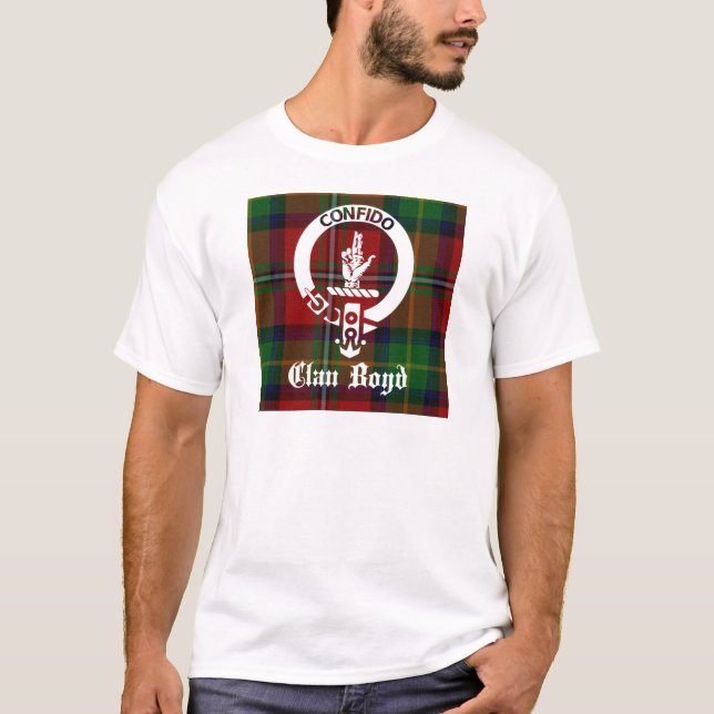 Clan Boyd Crest Tartan T-Shirt (Front)