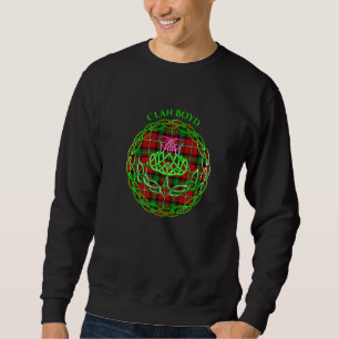 Clan Boyd Scottish Tartan Celtic Thistle Sweatshirt