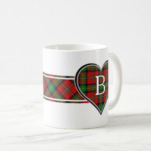 Clan Boyd Tartan Heart Coffee Mug