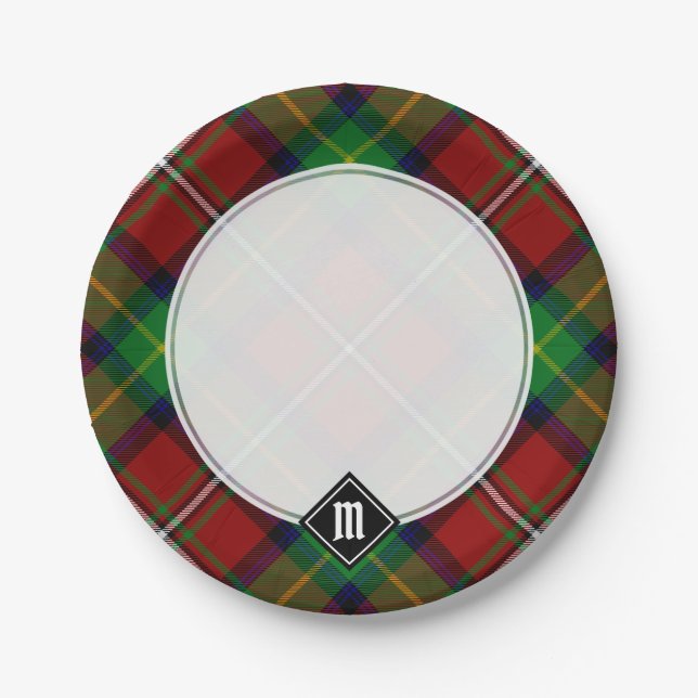 Clan Boyd Tartan Paper Plate (Front)