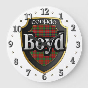 Clan Boyd Tartan Scottish Dream Clock