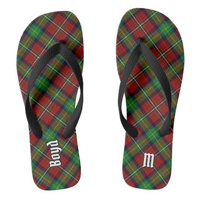 Clan Boyd Tartan Thongs (Footbed)