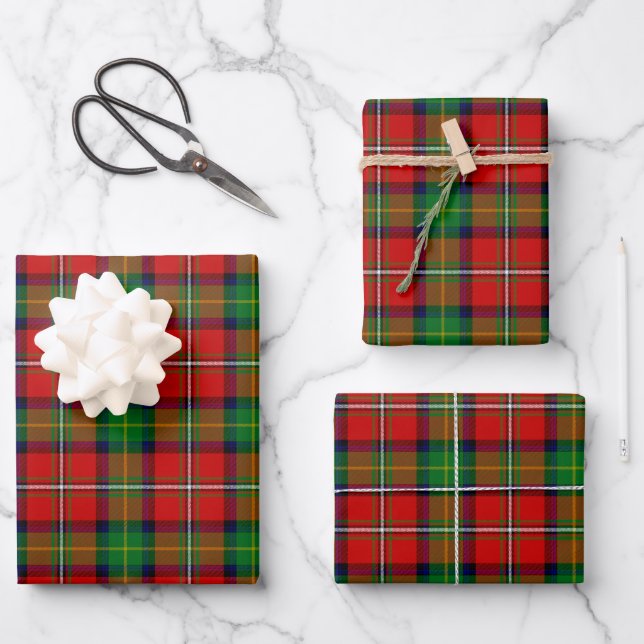 Clan Boyd Tartan Wrapping Paper Sheet (Front)