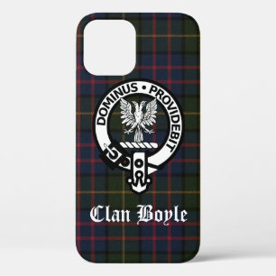 Clan Boyle Crest & Tartan iPhone 12 Case