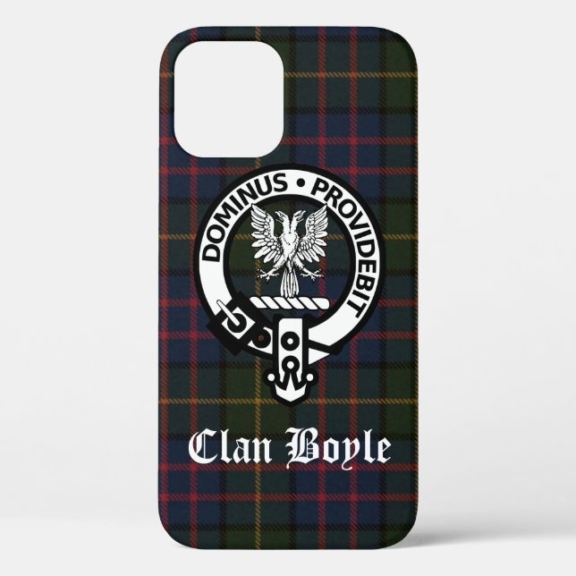 Clan Boyle Crest & Tartan Case-Mate iPhone Case (Back)