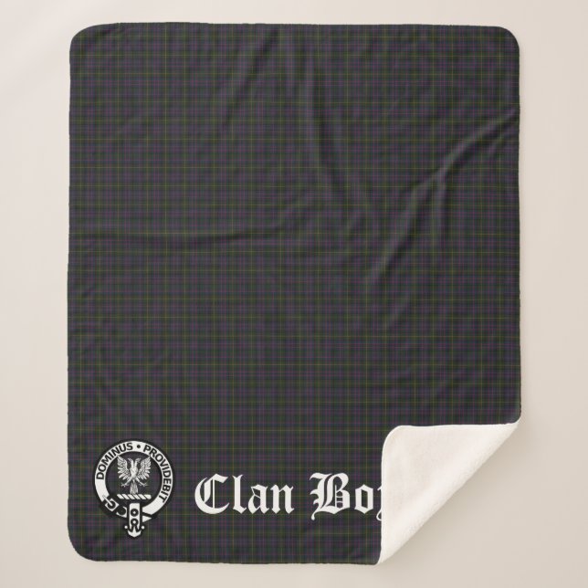 Clan Boyle Tartan Sherpa Blanket (Front)