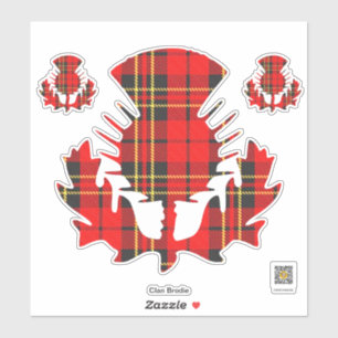 Clan Brodie Thistle Sticker