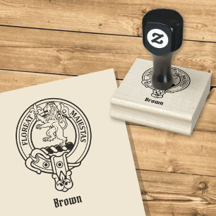 Clan Brown Crest Rubber Stamp