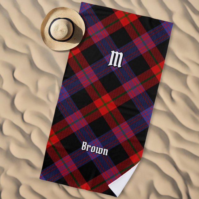 Clan Brown Tartan Beach Towel (Creator Uploaded)