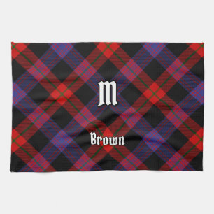 Clan Brown Tartan Tea Towel