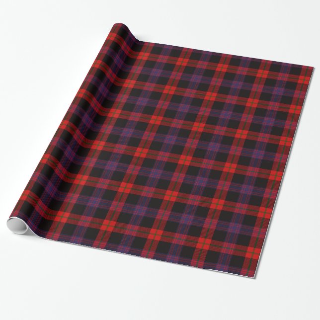 Clan Brown Tartan Wrapping Paper (Unrolled)