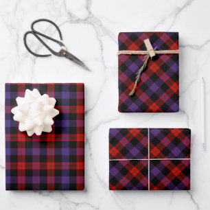 Clan Brown Tartan Wrapping Paper Sheet