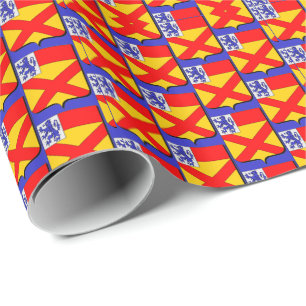 Clan Bruce Coat of Arms Pattern Wrapping Paper