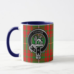 Clan Bruce Crest & Hunting Tartan Mug