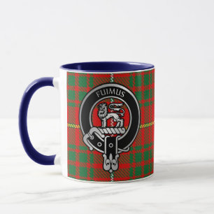 Clan Bruce Crest & Tartan Mug