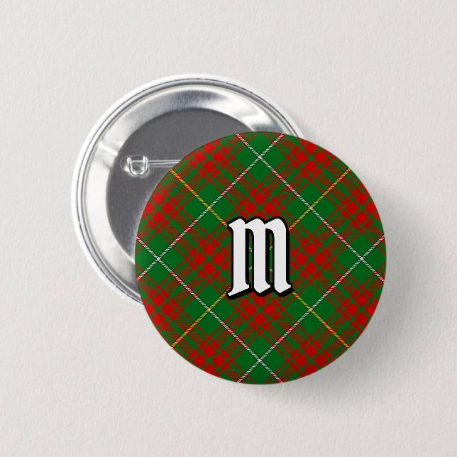 Clan Bruce Hunting Tartan 6 Cm Round Badge (Front & Back)